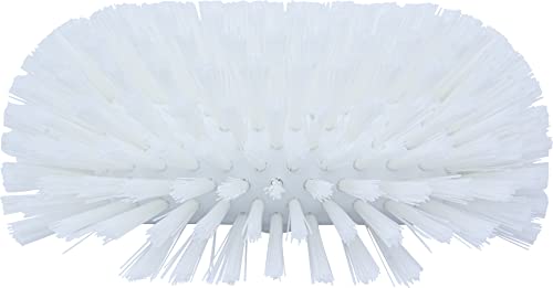 SPARTA Tank and Kettle Scrub Brush Heavy-Duty Tile Brush, Color-Coded and Handle Compatible (Sold Separately) for Optimal Access In Spacious Containers, Plastic, 5.25 X 7.5 Inches, White - color: White