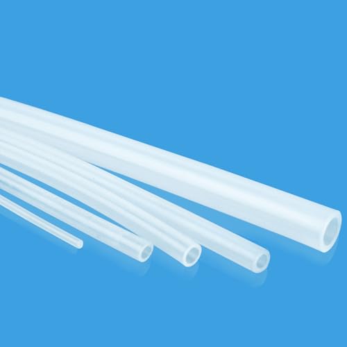 Peristaltic Pump Silicone Tubing 1/4" ID*3/8"OD*3m, food grade High-temperature resistant & wear-resistant transparent silicone hose, made with platinum curing process, 17# - size: 1/4"IDx3/8"OD, style: 3meter