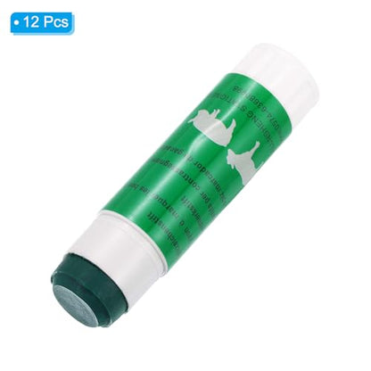 PATIKIL 1.1" x 4.41" Livestock Marker, Highly Visible, 12 Pcs Paint for Marking Animal Skin, Hide, Pelt, Wet and Dry for Cattle Heat, Green