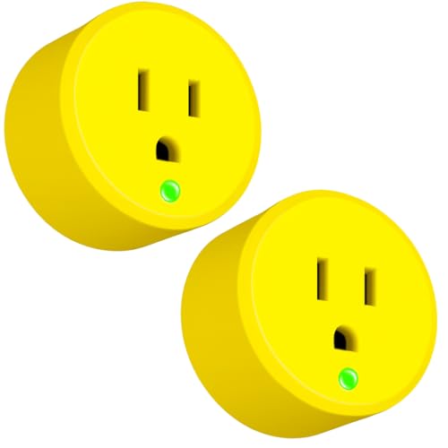 Yellow Thermostatically Controlled Outlet - On at 32°F/Off at 50 °F, Thermostat Plug Outlet, Auto Close, for Chicken Water Coop Heater Heated Water Bowl Bird Bath Deicer Roof Cable (2 Pcs) - style: Yellow 2Pcs