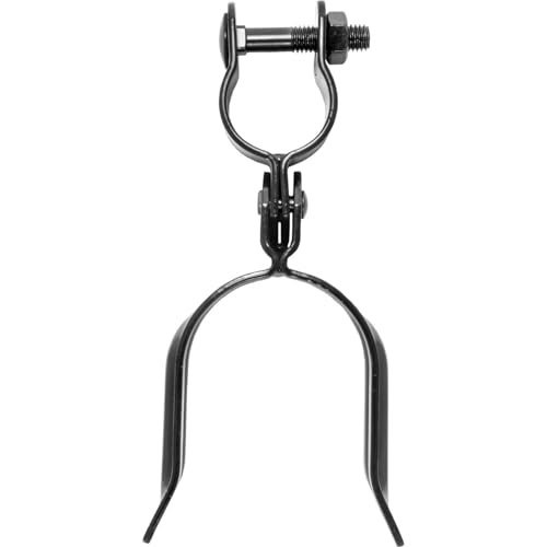 Black 1-3/8" x 2-3/8" Heavy Duty Fork Latch- Pressed Steel - Powder Coated - size: 1-3/8" x 2-3/8"