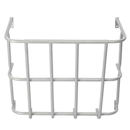 Livestock Feeder,Large Capacity Hay Feeder, Heavy-Duty Steel Goat Hay Rack, 22.8" Long Wall Mounted Horse Hay Holder, Multiple Sided Feeding Rack for Sheep Farm Livestock Indoor Outdoor, Silver