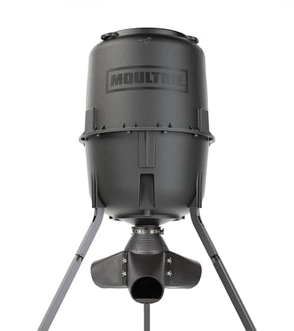 Moultrie Gravity Deer Feeder - Tripod Game Feeder - Easy Conversion Adapter - Protein Pellet Ready - Rugged No-Power Setup for Deer Management - style: 250 lb Capacity