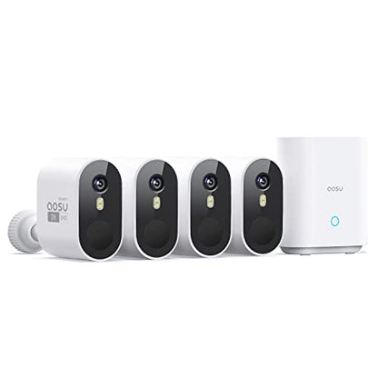 aosu 2K Add-on Camera, Requires WirelessCam/SolarCam aosuBase (NOT Doorbell Base Station), Up to 4 Cameras Can be Connected to 1 aosuBase - style: Add-on-Cam