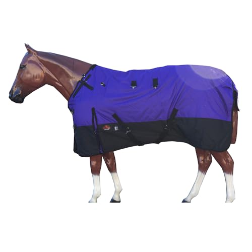 HILASON 600D Winter Waterproof Poly Miniature Horse Blanket Purple | Turnout Blankets for - color: Purple, size: 40 In
