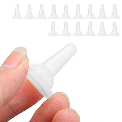15 Pcs Pet Feeding Bottle Nipple, Baby Cat Milk Nipples Dog Silicone Nipple Feeding Nursing Bottle Nipple for Dog Puppy Cat Kitten