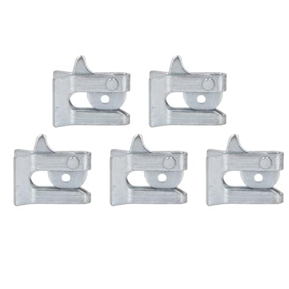 5 Sets Pig Fence Gate Latch,Heavy Duty Galvanized Steel Plate Farm Gate Door Buckle Secure Locking Mechanism for Farrowing Bed Pig Enclosure (Wall Thickness 3.5mm)