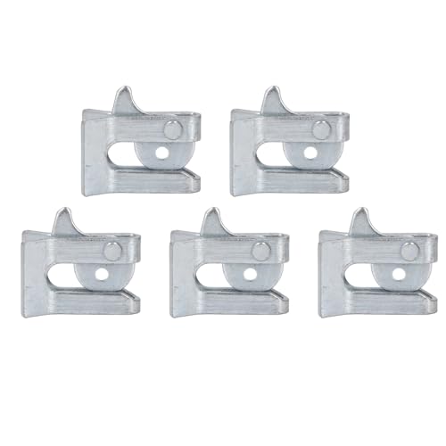 5 Sets Pig Fence Gate Latch,Heavy Duty Galvanized Steel Plate Farm Gate Door Buckle Secure Locking Mechanism for Farrowing Bed Pig Enclosure (Wall Thickness 3.5mm)