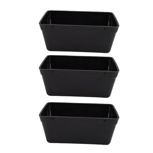 Hanging Poultry Feeder, Large Capacity Space Saving Plastic Chicken Feeder with Minimized Feed Waste, for Farm Coop Yard Indoor Outdoor Use (Black) - color: Black