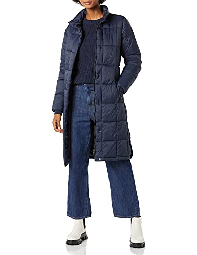 Amazon Essentials Women's Lightweight Quilted Long Puffer Winter Coat - color: Navy, size: X-Small