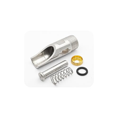 5Pcs Stainless Steel Pig Nipple Drinker, Automatic Pig Waterer with NPT 1/2" Threaded Connection for Pigs, Sows, and Piglets