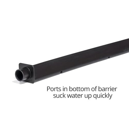 PIG Water Vacuum Barrier for Basement Flooding and Pressure Washing Indoor Spaces | Used with Wet/Dry Vacuum | Portable Water Removal | 4" W x 6’ L x 2.25" H | PM50805