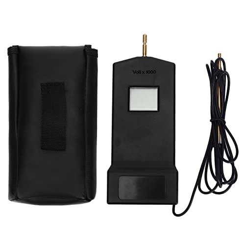 Electric Fence Voltage Tester, 15KV LCD Screen Portable Electric Fence Tester, Safe and Reliable, Anti Deformation Electric Fence Fault Finder for Livestock Farms(Black) - color: Black
