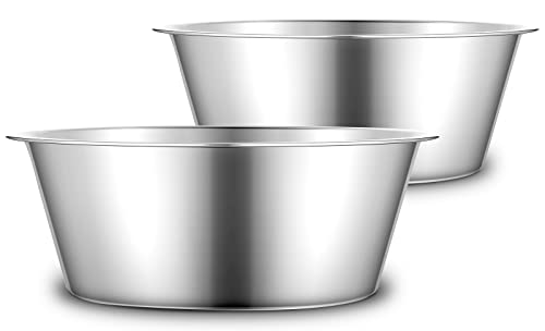 URBUDDIES 1.1 Gallon Extra Large Stainless Steel Dog Water Bowls, 2 Pack - size: 2 Pack