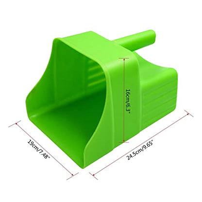 Enclosed Feed Scoop Heavy Duty Stackable Feeding Large Capacity Farm Supplies for Sorting Pet Feed for Chickens for Horses for Animals Large
