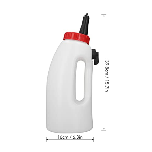 Calf Nursing Bottle, 4L Calf Milk Bottle New Born Cow Milk Feeder with Handle Farm Feeding Equipment