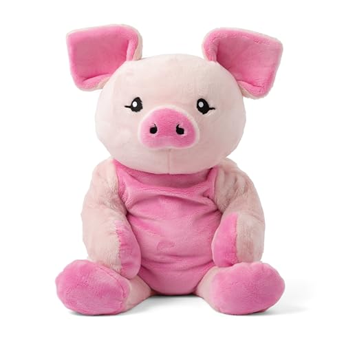 HUGIMALS Harper the Pig 20 Inch 4.5 lb Heavy Cute Sensory Weighted Comfort Plush | Large Unscented Washable Self Care Calming Stuffed Animal for Kids, Teens and Adults - color: Harper the Pig