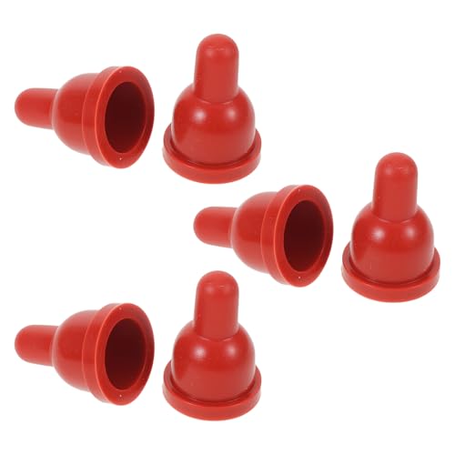 BESPORTBLE 6pcs Soft Rubber Goat Nursing Nipples for Small Animal Feeding, Lamb and Piglet Milk Drink Pacifiers, Small Size Livestock Feeding Supplies for Farm Use