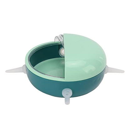Pet Nipple Feeder with 5 Silicone Nipples, Small Pet Milk Bowl for Rabbits Puppy Kitten, Food Grade Simulated Nursing Bowl with Protective Cover, Easy to Use Feeding Device for SMA
