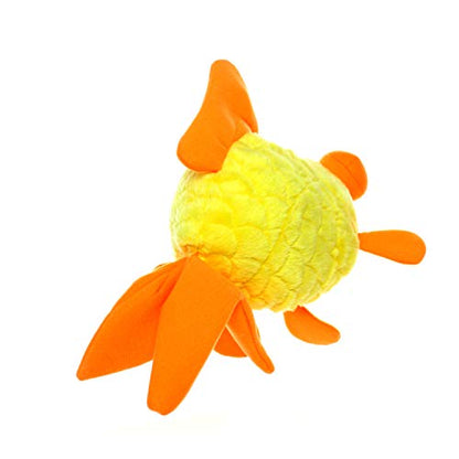 MIGHTY® 2 Pack Massive Goldfish Ultra Plush Dog Toys | Multiple Layers & Reinforced Seams , Washable and Floats , Mighty® Construction - color: 2PK Yellow Goldfish