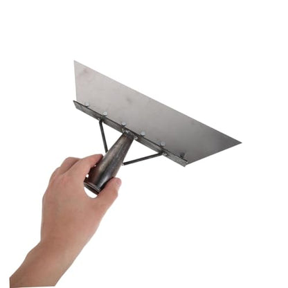 SUPVOX Heavy Duty Manganese Steel Farm Manure Scraper Shovel 32cm – Livestock Barn Floor Cleaning Tool for Manure Removal and Outdoor Use