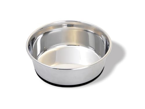 Van Ness Pets Large Stainless Steel Dog Bowl, 96 OZ, Natural - size: 96 oz