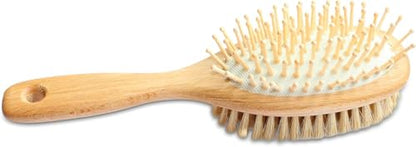Mars Professional Wood Pin and Bristle Brush for Horses, Mane and Tail, Made in Germany