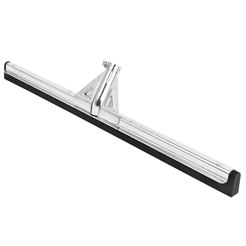 DSV Standard Heavy-Duty Floor Squeegee 30’’, Double Foam Rubber Blade Garage Squeegee, Taper Pole Connection - Handle Sold Separately for Tiles, Concrete and Asphalt