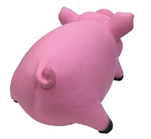 Latex Smiling Pig Design Dog Toy (Pink) - color: pink