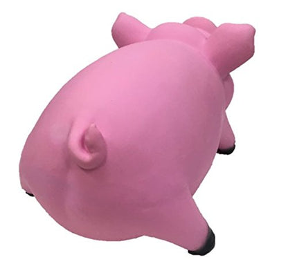 Latex Smiling Pig Design Dog Toy (Pink) - color: pink