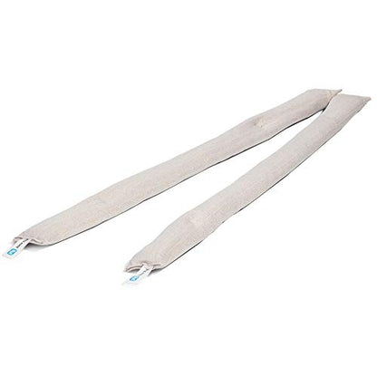 PIG Dryer-Safe Reusable Water Absorbent Sock - 2 Pack - 3" x 38" - Absorbs Up to 34 oz per Sock - Beige - PM50687 - color: Beige, style: 2-Pack