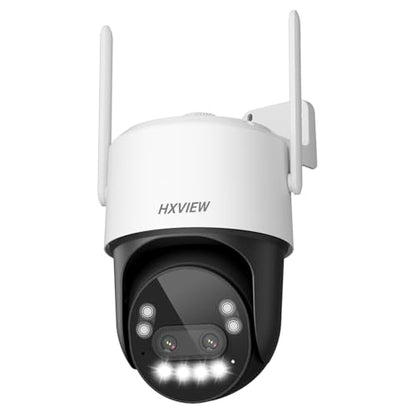 4K PTZ Security Camera Outdoor with Rapid 10X Hybrid Zoom, 355°Pan & 90° Tilt, True 8MP Dual-Lens WiFi Camera with Auto Tracking, AI Human/Vehicle/Pet Detection, Color Night Vision, RTSP