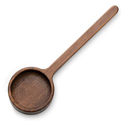 Bamboo Coffee Scoop Long Handle 10g Measuring Scoop for Deep Jars and Containers - color: Brown