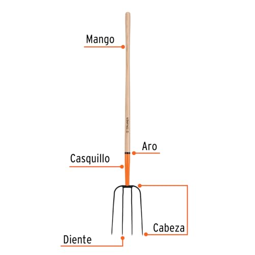 TRUPER BPJ-4 4-Tine Manure Fork 8 1/2" (22cm)