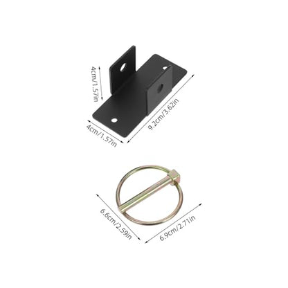 Heavy Duty Steel Bucket Hook Quick Release Bucket Hanger Featuring Safety Pin Black Steel Construction for Horse Stalls and Livestock Feeding for Barn Utility Needs