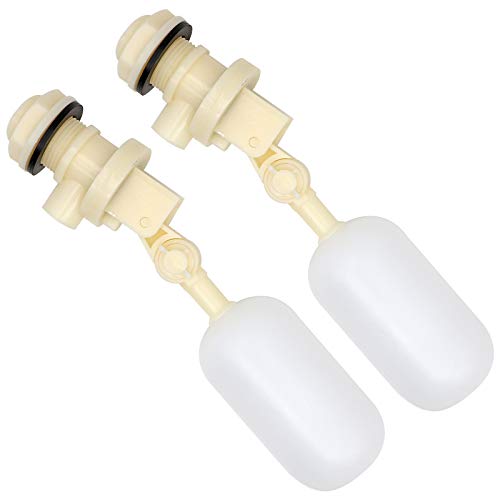 Float Valve 3/4 Inch,2 Pack Water Float Ball Valve with Adjustable Arm and Filter for Fountain,Water Trough,Water Tank,Pool,Pond,Automatic Waterer Water Bowl,Aquarium