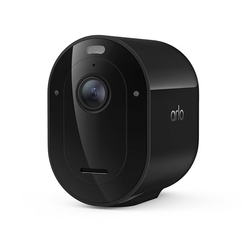Arlo Pro Security Camera 2K HDR (6th Gen, 2025 Release) - Wireless Outdoor Camera, Rechargeable Removeable Battery, Event Captions, Emergency Response, 1-Month Trial of Secure Plan, 1 Cam, Black - color: Black, size: 1 Camera, style: Standard Battery