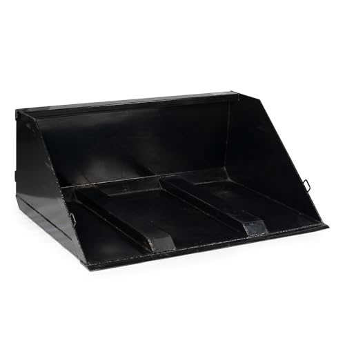 Titan Attachments Fork Mounted Telehandler Dirt Bucket, 72" Wide, 1.4 Cu Yd Capacity, Reinforced Grade 50 Structural Steel, for Landscaping & Construction - size: Bucket Size: 72"
