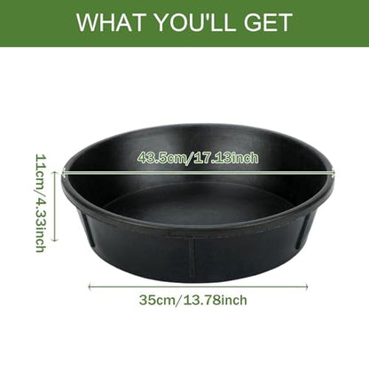 Vaveren Horse Feed Bucket Water Bowl Stackable Supply Multipurpose Feeding Container Chicken Dust Bath Tub for Outdoor Zoo
