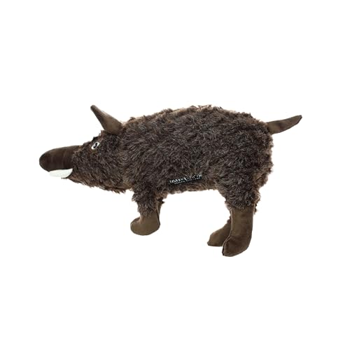 MIGHTY- Massive-Safari-Javelina-Squeaker-Multiple Layers. Made Durable, Strong & Tough. Interactive Play Dog Toy (Tug, Toss & Fetch). Machine Washable & Floats | Multiple Layers & Reinforced Seams , Washable and Floats , Mighty® Construction - color: Brow