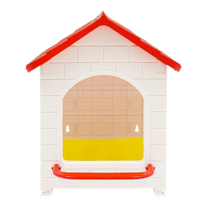 3 Pieces Chicken Nesting Boxes, Wall Mounted/Freestanding Laying Boxes for Hens Plastic Nesting Box for Chicken Coop, Small Farm, 15.1" L x 12" W x 17.3" H, Red