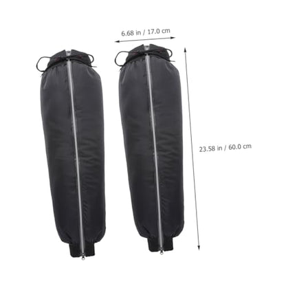 Healifty Outdoor Calf Gaiters for Motorcycle Riding Insulated Windproof Leg Covers with Reflective Material for Night Visibility for Cold Weather and Electric Bike Use