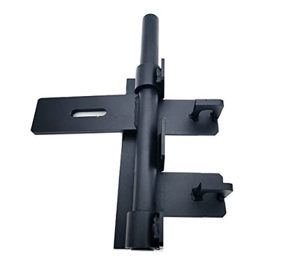 Heavy Duty 3/4″ Slide Bolt Weld-On Steel Gate Latch – Powder-Coated Black Finish, Large Security Slide Bolt for Metal Gates & Doors