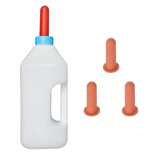Large 2L Livestock Feeding Bottle Silicone Nursing Bottle for Calf Feeding Ergonomic Handle Farm Animal Feeder Safe Livestock Nursing