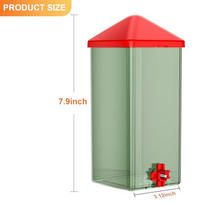 ZenxyHoC Baby Chick Waterer 0.26 Gal with Versatile- and Horizontal Nipple Drinker - color: Green, size: 0.26 Gal