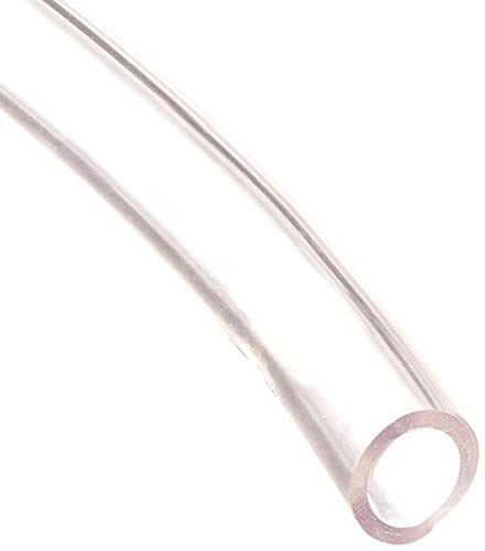 10 Feet PVC- 1/2" ID Clear Vinyl Tubing Food Grade Multipurpose Tube for Beer Line, Kegerator, Wine Making, Aquaponics, Air Hose
