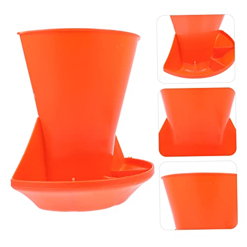 UPKOCH Automatic Pig Feeder Safe Plastic Farm Trough Easy Clean Unique Compartment Feeder