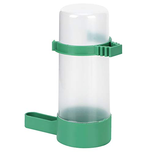 Birds Drinking Container Plastic Automatic Water Dispenser 140ml Round Livestock Water Container Smooth Edge for Bird Cages Chickens Farm Use