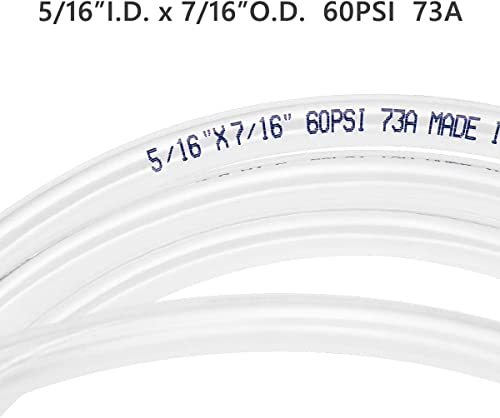 Eastrans 10ft x 5/16" Clear Vinyl Tubing, Flexible Plastic PVC Tubing | BPA Free and Non Toxic, UV / Chemical Resistant, Lightweight - size: ID 5/16 INCH, style: 10 Feet