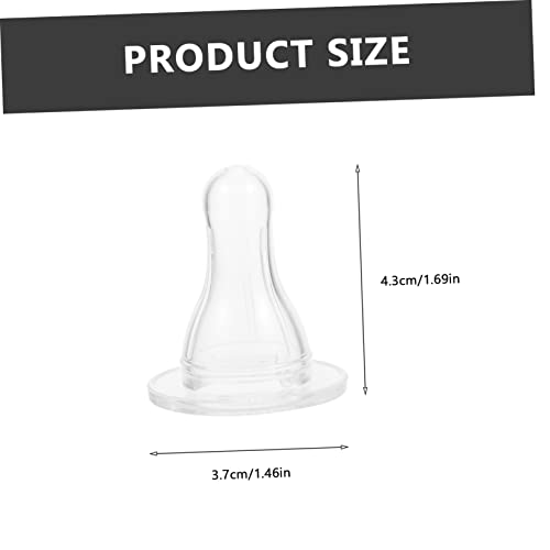 Mikikit 10pcs Livestock Bottles Nipples Pacifier Replacement Bottle Nipples Portable Lamb Goat Feeder